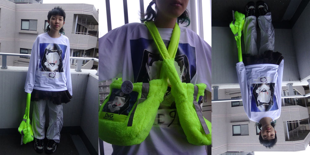 09 Rabbit White Wide sleeve Raglan