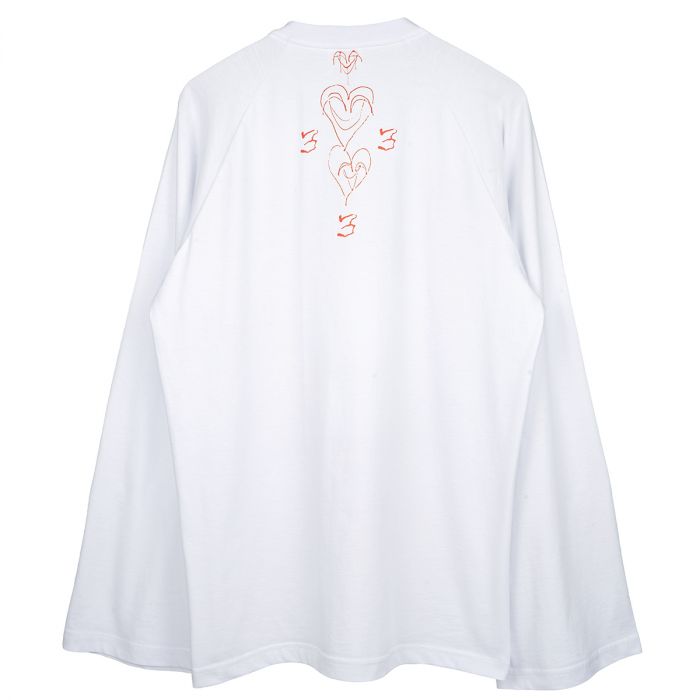 09 Rabbit White Wide sleeve Raglan
